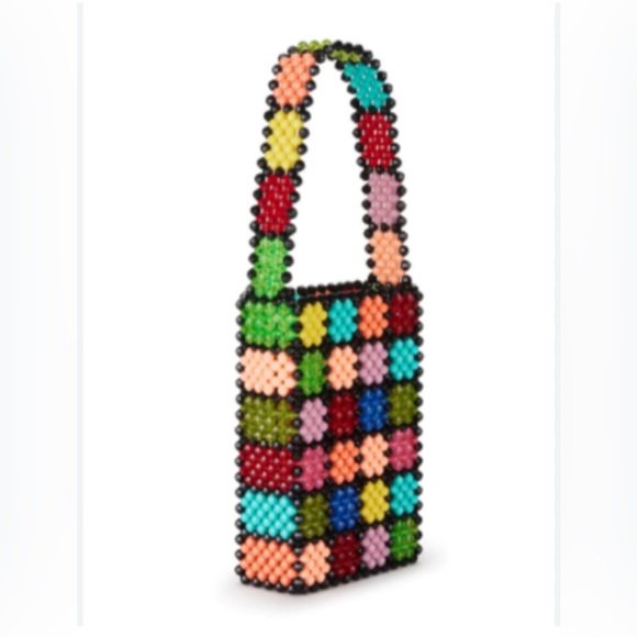 Susan Alexandra New York rainbow Beaded Bag. Broadway Collection - Picture 1 of 13
